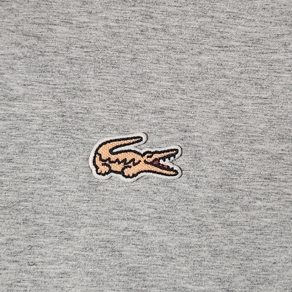 Lacoste Mens Short Sleeve Caviar Croc Regular Fit V Neck T-Shirt Basic Tee Sz M - Picture 5 of 10